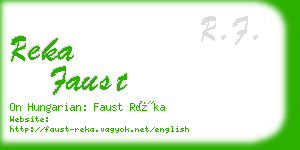 reka faust business card